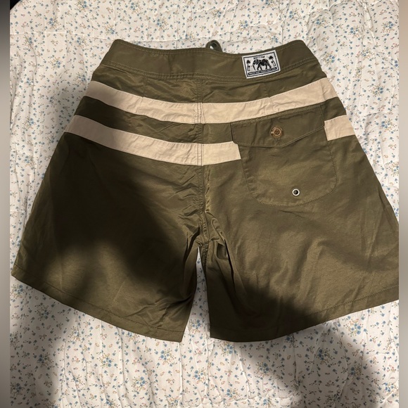 Rhythm. Khaki and Cream Men's Board Shorts - Picture 2 of 3